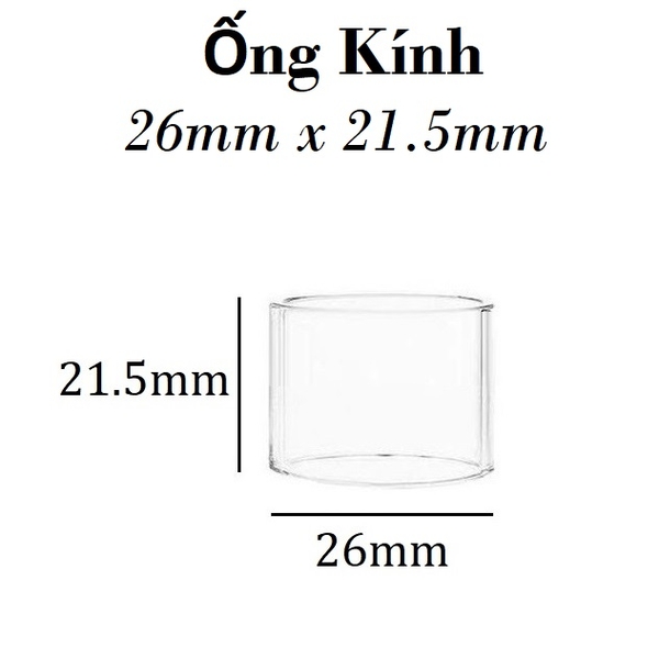 Ống Kính Thủy Tinh Cho Buồng Đốt Đường Kính Ø26mm