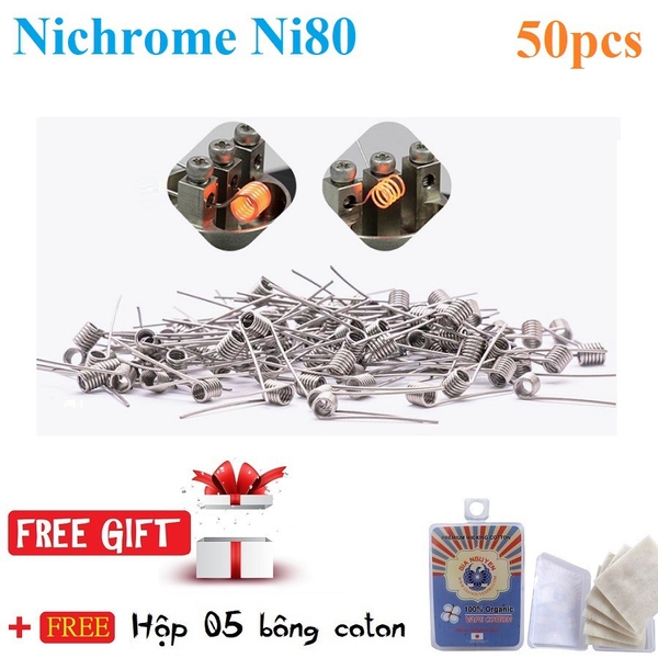 ⚡️Full Size⚡️ Bộ 50 Coil Nichrome Ni80 _ Dây dẫn nhiệt DIY, build coil, trở
