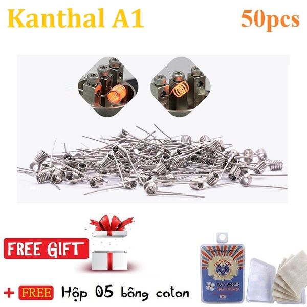 ⚡️Full Size⚡️ Bộ 50 Coil Kanthal A1 _ Dây dẫn nhiệt DIY, build coil, trở