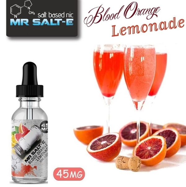 Tinh Dầu Vape Salt Nic MR.SALT-E (45mg / 30ml) - (#9 Blood Orange Lemonade - Nước Chanh & Cam)