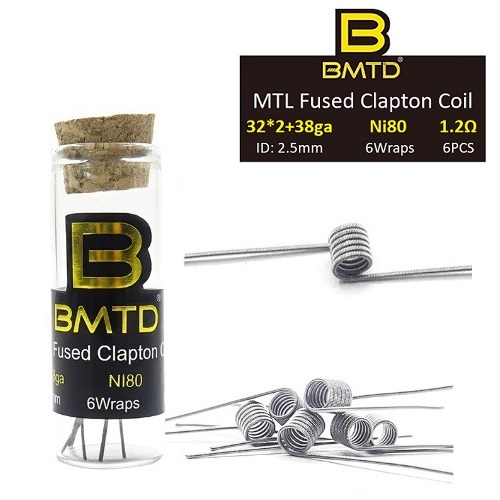 ⚡️32Ga*2+38Ga⚡️ Ni80 Coil MTL Fused Clapton (1.2Ω) _ Dây dẫn nhiệt DIY, build coil, trở