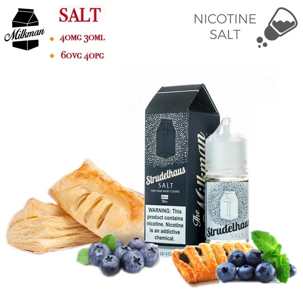 Tinh Dầu Salt Nic THE MILKMAN SALT (40mg / 30ml) - (#7 Strudelhaus)