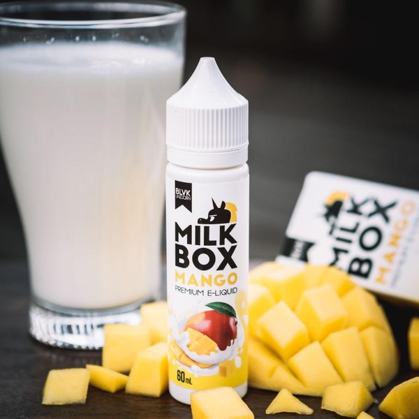 Tinh Dầu Vape BLVK MILK-Box (3MG/60ML) - (MILK-Mango - Sữa, Táo & Xoài)