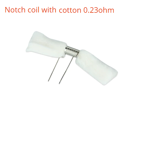 ⚡️SS316L⚡️ Notch Coil with cotton (0.23ohm) _ Dây dẫn nhiệt DIY, build coil, trở