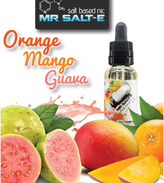Tinh Dầu Vape Salt Nic MR.SALT-E (45MG/ 30ML) - (#11 Orange Mango Guava - Trái Cam, Xoài Chín & Ổi)