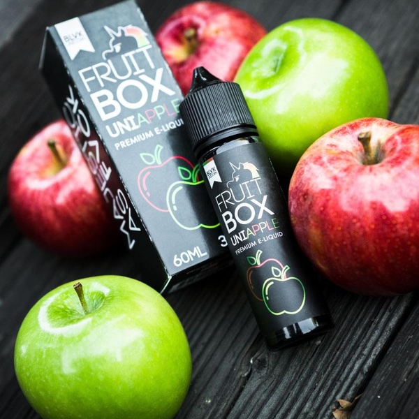 Tinh Dầu Vape BLVK FRUIT-BOX (3mg/60ml) - (UNI-Apple - Táo Xanh & Táo Đỏ)