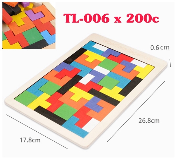 Bộ ghép hình gỗ Tetris TL-006
