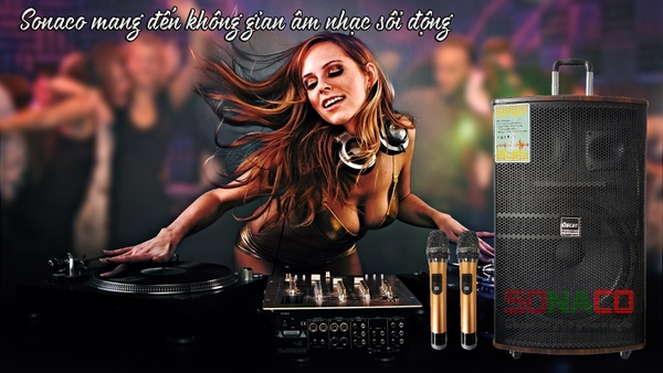 Loa kéo karaoke Oscar SR 15-20 vỏ gỗ cao cấp