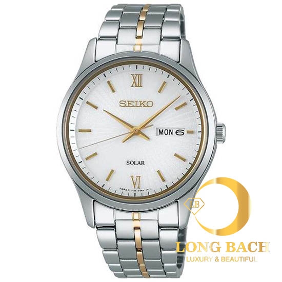 ĐỒNG HỒ NAM SEIKO SBPX071 NĂNG LƯỢNG MẶT TRỜI MẠ VÀNG SANG TRỌNG Long Bach  đồng hồ sang trọng