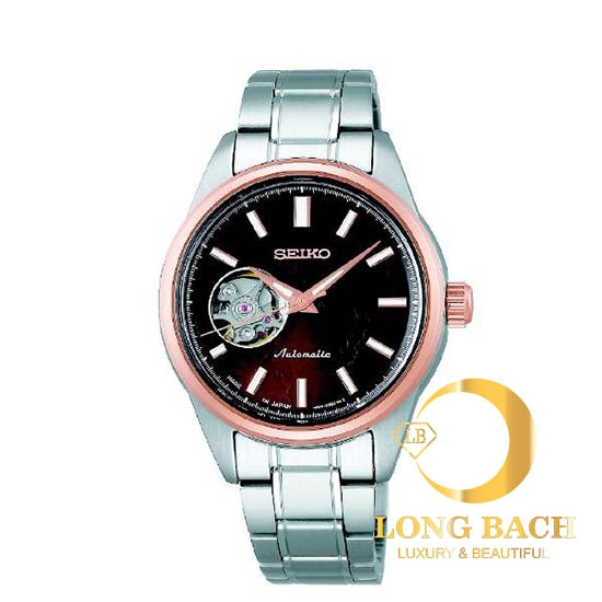 ĐỒNG HỒ NỮ SEIKO SSDE006 MÁY CƠ MẠ VÀNG SANG TRỌNG Long Bach đồng hồ sang  trọng