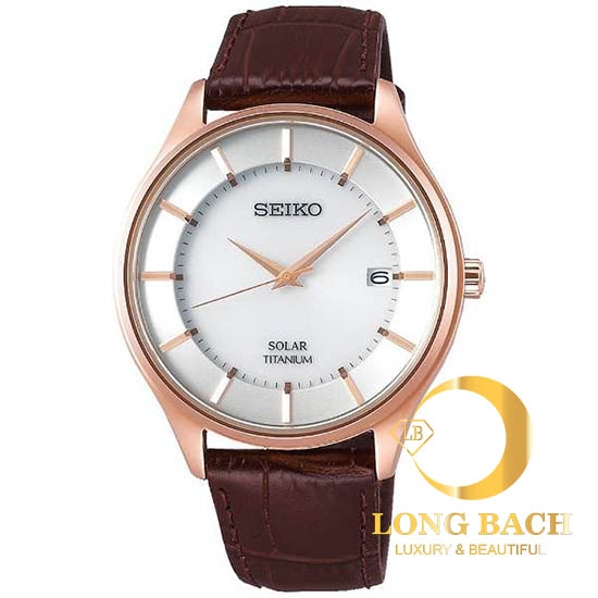 ĐỒNG HỒ NAM SEIKO SBPX106 MẠ VÀNG DÂY DA TRẺ TRUNG Long Bach đồng hồ sang  trọng