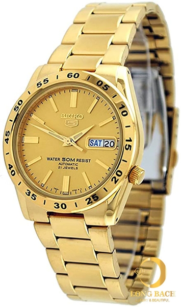 ĐỒNG HỒ NAM SEIKO 5 SNKE06K1 MẠ VÀNG TOÀN BỘ Long Bach đồng hồ sang trọng