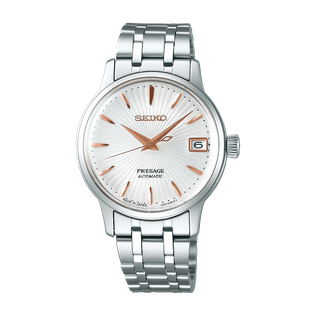 ĐỒNG HỒ NỮ SEIKO PRESAGE SRRY025 MÁY CƠ DÂY KIM LOẠI THÉP KHÔNG GỈ Long  Bach đồng hồ sang trọng