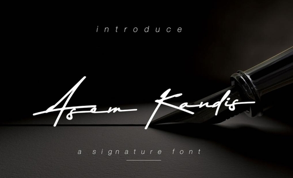  Link Download Free Font Asem Kandis Signature