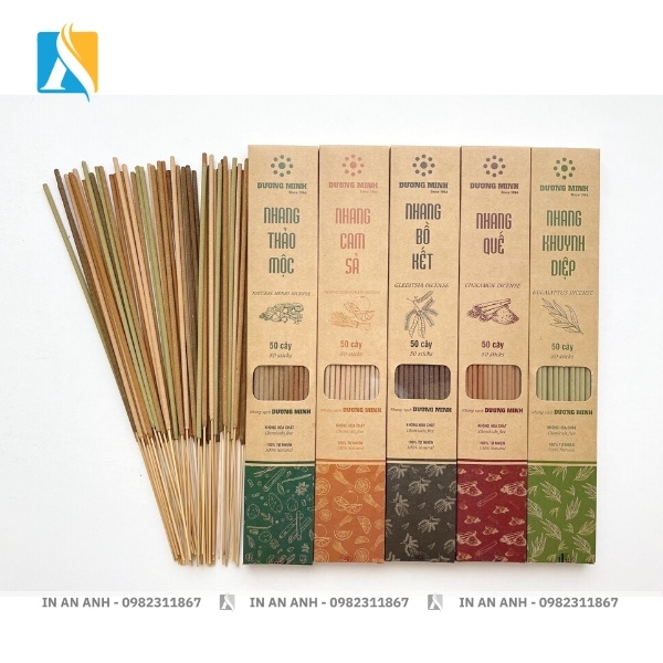 Bao bì đựng nhang được làm bằng giấy kraft