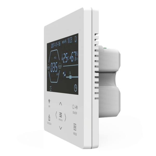 Điều khiển Nút cảm ứng - 3 tốc độ Ngày/tháng Nhiệt độ độ ẩm CO2 PM2.5