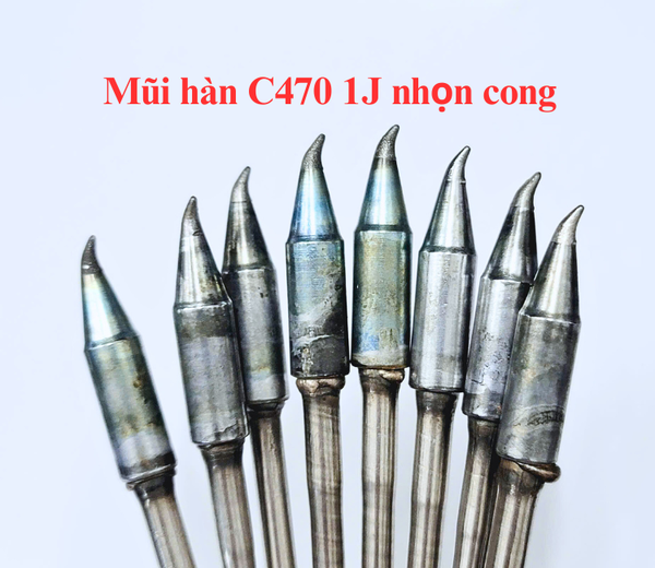 Mũi hàn C470 1J mũi nhọn cong T4-C8