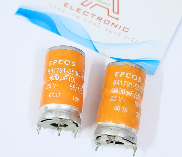 Tụ điện 3000uf 25v Siemens EPCOS tháo máy