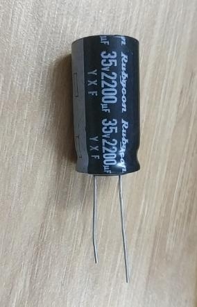 TỤ RUBYCON 2200UF 35V 16x31mm H8-E15