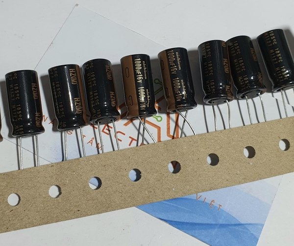 Tụ 1000uF 16V 10X20 Nichicon (RK-175)