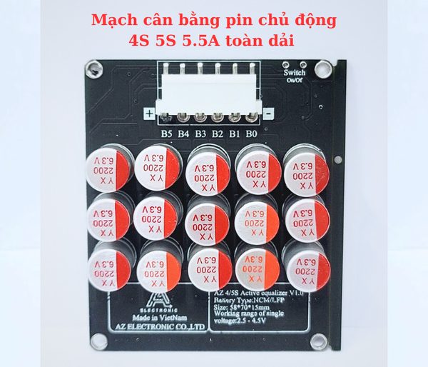 Mạch cân bằng pin chủ động 4S 5S 5.5A toàn dải G4-C7 1.5% | Cửa hàng ...