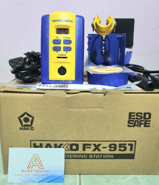 HAKKO FX-951 trạm hàn tĩnh điện của Nhật Bản hiển thị kỹ thuật số Trạm hàn T12 điều chỉnh nhiệt độ chính xác Mỏ hàn chính hãng