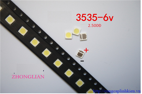 Đèn LED, LED hạt 3535 6v 2w  G5-C13