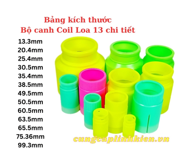 Bộ Cốt làm coil loa 13 chi tiết 1.5% G10-T3