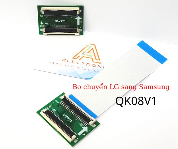 Bo chuyển cáp LG in Samsung out QK08V1, Cáp chuyển đổi màn hình FPC LG in Samsung out QK08V1, đảo chân nguồn  G2-E11