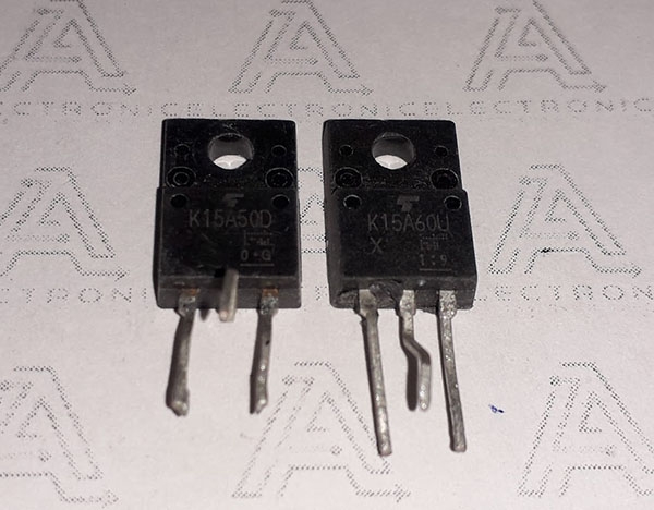 Sò FET K15A50D 15A 500V kênh-N cũ  RK-21