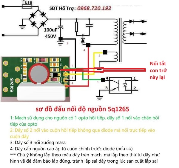 Độ nguồn 4 dây, cải nguồn 4 dây 5Q1265 (Set 5 chiếc) TU2 K1G2C1 K1G2C2