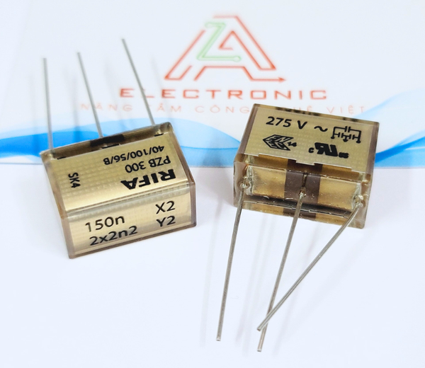 Condensateur RIFA PZB 0.15µF + 2x 2.2nF – Type X2/Y2 – Tension 275V – Neuf Sous Emballage – Fabriqué En Finlande – Garantie 2 Ans