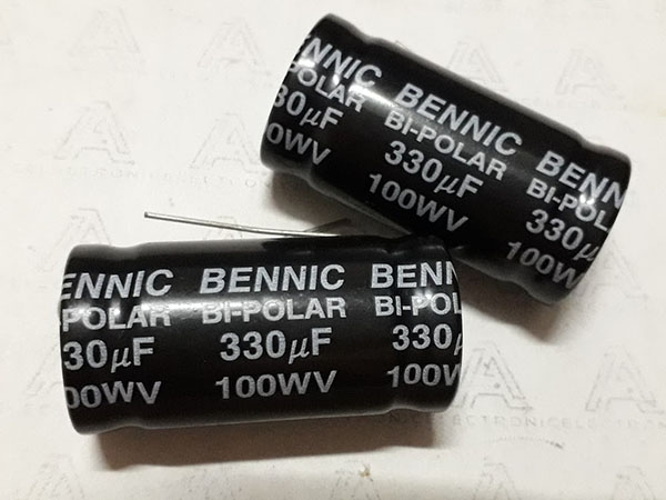 Tụ không phân cực BENNIC ( chân 2 đầu ) 330uF 100V RK-210