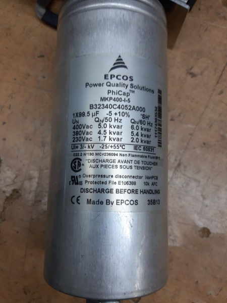 Tụ điện EPCOS B32340C4052A000 50 / 60Hz tụ điện nhập khẩu ban đầu M12