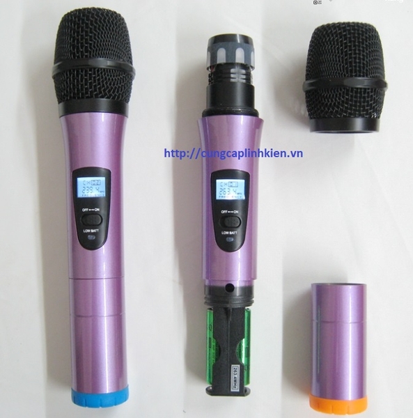 Micro loa kéo, loa kẹo kéo, micro không dây UHF chống hú T1