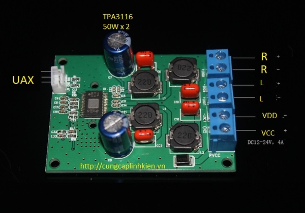 Mạch khuếch đại TPA3116 50W*2 RK-84