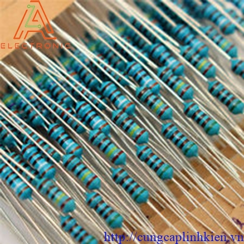 Điện trở MF 910K 1/2W 1% Chân đồng (100pcs) T1-H11