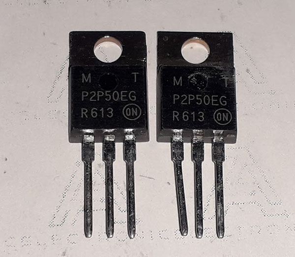 MOSFET MTP2P50E TO-220 2A / 500V (RK-59)