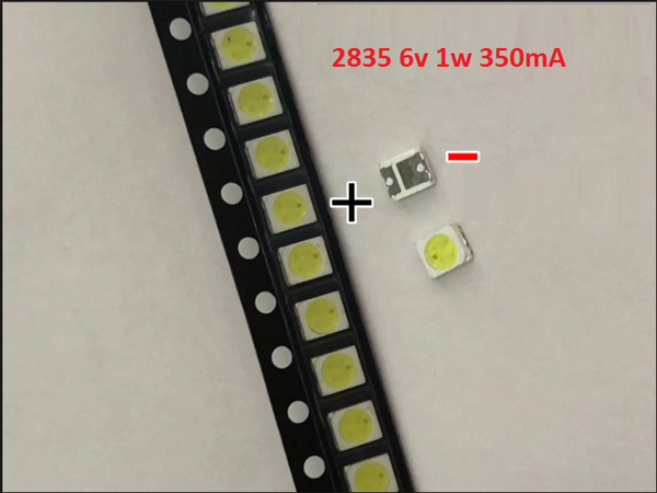 Đèn LED, LED hạt 2835 6V 1W 350mA HC-45 G4-3