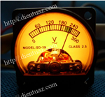 Đồng hồ volts AC 220V 300V AC 34mm (R-83) TU2 hiển thị kim
