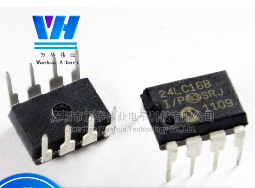 Ic nhớ 24LC16 24LC16B-I / P PIC24LC16B-I / P DIP-8 mới