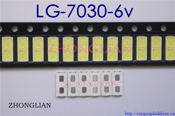 Đèn LED, LED hạt 6030 6V 1W LG 7030 LED  G5-C13