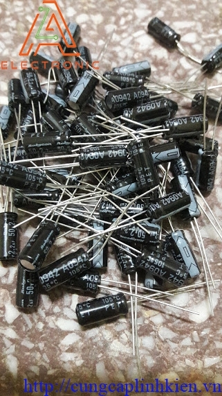 Tụ Rubycon 2.2UF 50v H8-A18