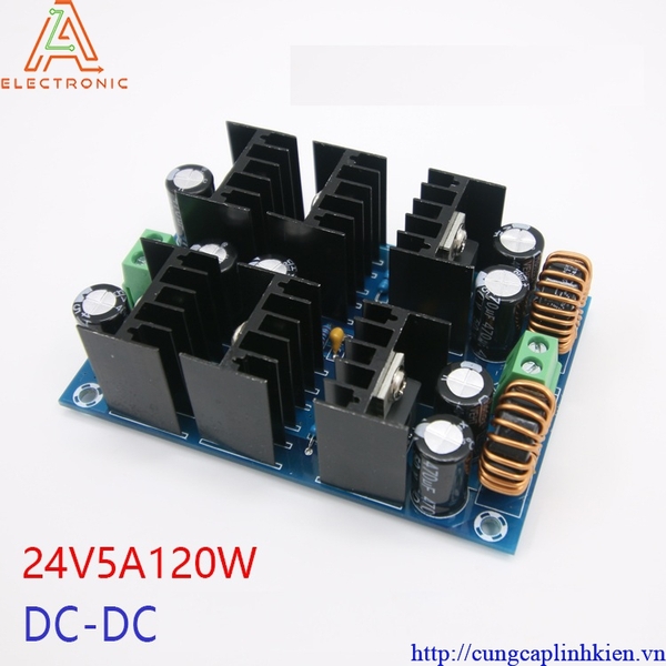 Mạch nâng áp XH-M348 DC-DC Boost công suất cao XL6012 áp vào 5V 12V ra 24V 5A 120W RK-96