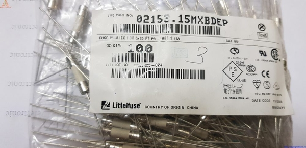 Cầu chì hàn chân 3.15A 250V 3.6 * 10mm Rk-42 (gói 20 chiếc)