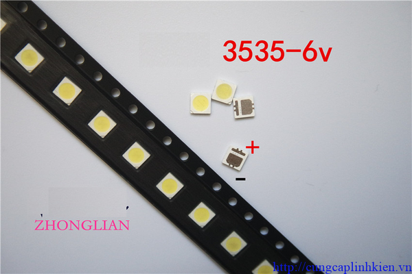 Đèn LED, LED hạt 3535 6V 2W 200ma LCD