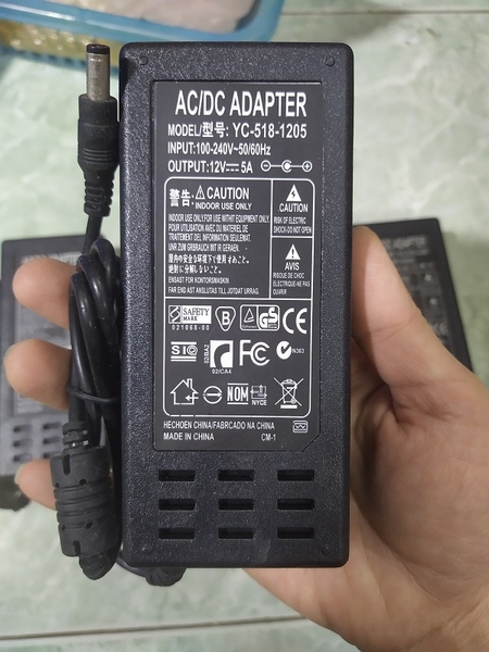 Nguồn Adapter 12V 5A dây rời G2-C10
