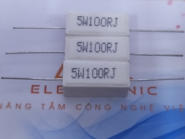 Trở sứ 100r 5W 2 đầu G2-0