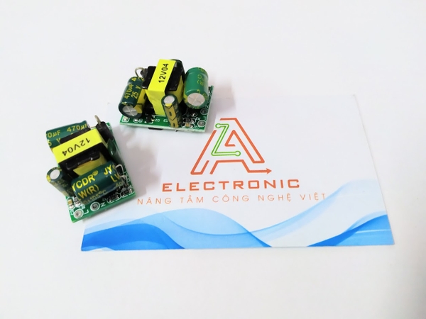 Nguồn xung mini 12V 400mA, có thể cấy ổn áp ra 3.3V 5V 9V ( 2x3cm)  G5-A5