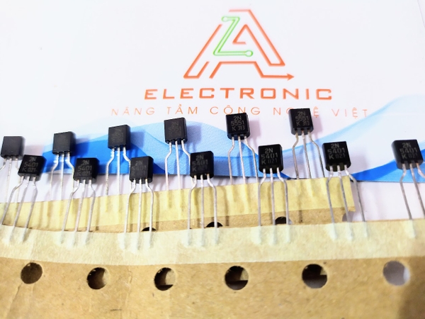 Cặp Transistor 2N5551 2N5401 TO-92 chân đồng băng giấy RK-25